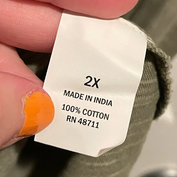 Falls Creek Green Short Sleeve T Shirt Dress 2X - Picture 3 of 4